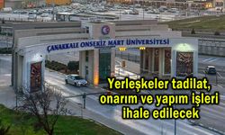 Yerleşkeler tadilat, onarım ve yapım işleri ihale edilecek