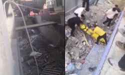 İnşaattan düşen işçi hayatını kaybetti (Video)