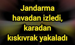 Jandarma havadan izledi, karadan kıskıvrak yakaladı