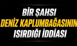 Bir şahsı deniz kaplumbağasının ısırdığı iddiası