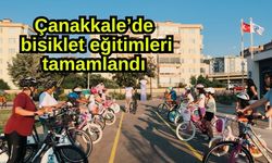 Çanakkale’de bisiklet eğitimleri tamamlandı