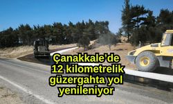 Çanakkale’de 12 kilometrelik güzergahta yol yenileniyor