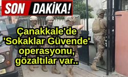 Çanakkale'de 'Sokaklar Güvende' operasyonu (Video)