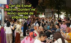 Çan’da Esnaf İndirim Günleri’ne ikinci günde de yoğun ilgi