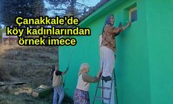 Çanakkale’de köy kadınlarından örnek imece