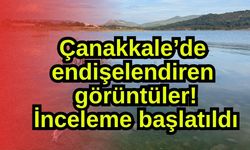 Çanakkale’de endişelendiren görüntüler! İnceleme başlatıldı (Video)