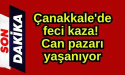 Çanakkale'de feci kaza! Can pazarı yaşanıyor