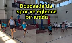Bozcaada’da spor ve eğlence bir arada
