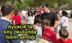 Ayvacık’ta köy okulunda bilim şenliği