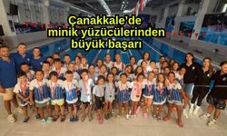Çanakkale’de minik yüzücülerinden büyük başarı