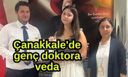 Çanakkale'de genç doktora veda