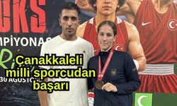 Çanakkaleli milli sporcudan başarı