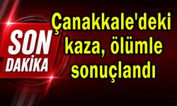 Çanakkale'deki kaza ölümle sonuçlandı