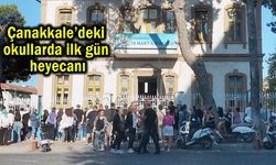Çanakkale’deki okullarda ilk gün heyecanı