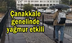 Çanakkale genelinde yağmur etkili oluyor (Video)
