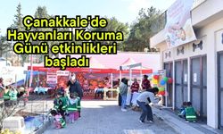 Çanakkale'de Hayvanları Koruma Günü etkinlikleri başladı