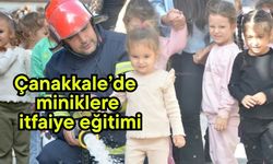 Çanakkale’de miniklere itfaiye eğitimi