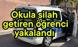 Okula silah getiren öğrenci yakalandı