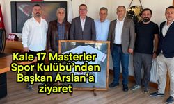 Kale 17 Masterler Spor Kulübü’nden Başkan Arslan’a ziyaret