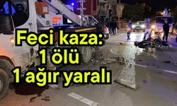 Feci kaza : 1 ölü 1 ağır yaralı (Video)
