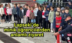 Lapseki’de minik öğrencilerden anlamlı ziyaret