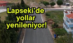 Lapseki’de yollar yenileniyor!