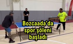 Bozcaada’da spor şöleni başladı