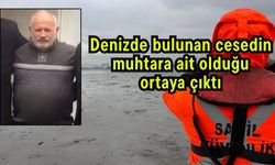 Denizde bulunan cesedin muhtara ait olduğu ortaya çıktı