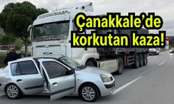 Çanakkale’de korkutan kaza!