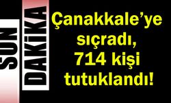 Çanakkale’ye sıçradı, 714 kişi tutuklandı!