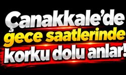 Çanakkale'de gece saatlerinde korku dolu anlar