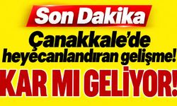 Çanakkale’ye kar yağışı mı geliyor?