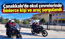 Çanakkale’de binlerce kişi ve araç sorgulandı