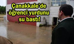 Çanakkale’de öğrenci yurdunu su bastı!