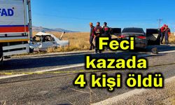 Feci kazada 4 kişi hayatını kaybetti