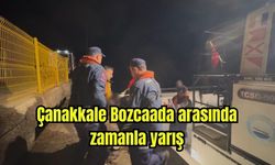 Çanakkale Bozcaada arasında zamanla yarış