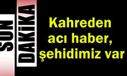 Kahreden haber, şehidimiz var...