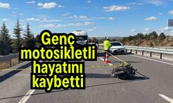 Genç motosikletli hayatını kaybetti