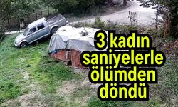 3 kadın saniyelerle ölümden döndü