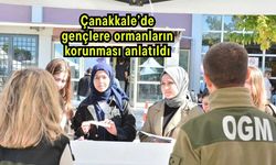 Çanakkale’de gençlere ormanların korunması anlatıldı