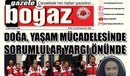 Çanakkale Boğaz Gazetesi 23 Mayıs Cuma