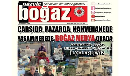 Çanakkale Boğaz Gazetesi 16 Mayıs Cuma