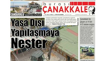 Burası Çanakkale Gazetesi 14 Mayıs Çarşamba