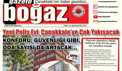 Çanakkale Boğaz Gazetesi 26 Mayıs Pazartesi