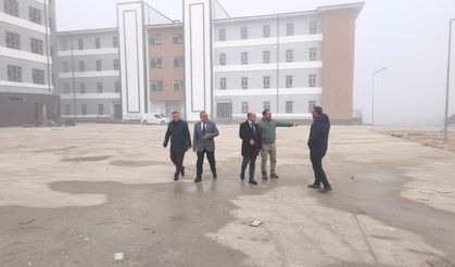 Çan Fen Lisesi ve Çan Anadolu Lisesi inşaatlarında inceleme
