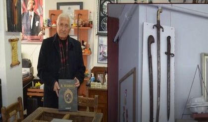 Evinden tarih fışkırıyor, Çanakkale Savaşı'ndan kalma kılıç bile var (Video)