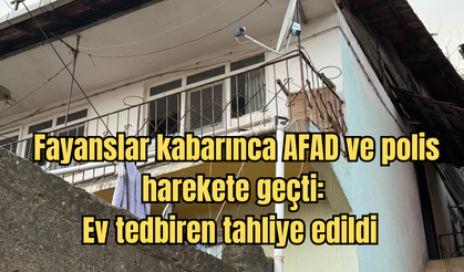 Fayanslar kabarınca AFAD ve polis harekete geçti: Ev tedbiren tahliye edildi
