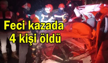 Feci kazada 4 kişi öldü (Video)