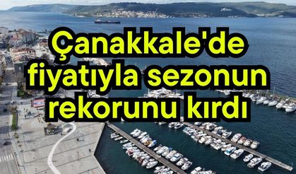 Çanakkale'de fiyatıyla sezonun rekorunu kırdı