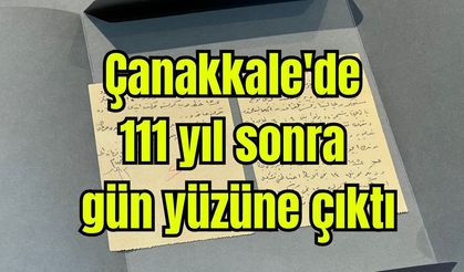 Çanakkale'de 111 yıl sonra gün yüzüne çıktı (Video)